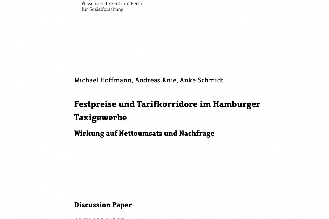 Flexible Taxipreise funktionieren: Hamburger Modellversuch zeigt deutliches Umsatzplus